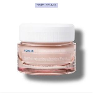 NIB / NWT Korres Apothecary Wild Rose Brightening Sleeping Facial Full S…